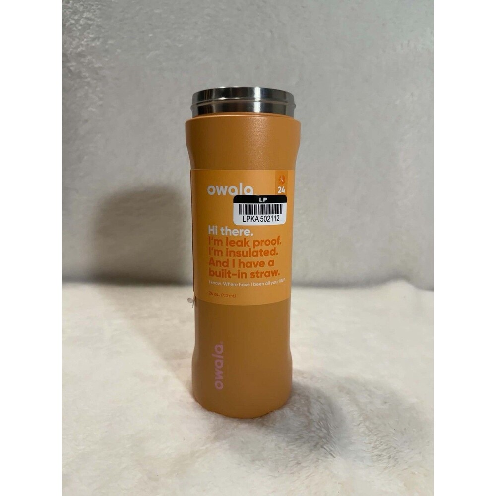 Owala 24oz SmoothSip Coffee Tumbler Tangy Tango Orange READ - Picture 2 of 7